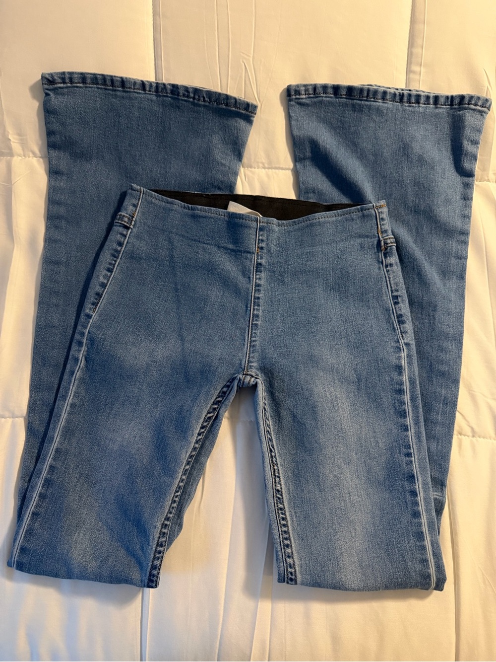 Newbury Kustom Light Blue Flare Jeans